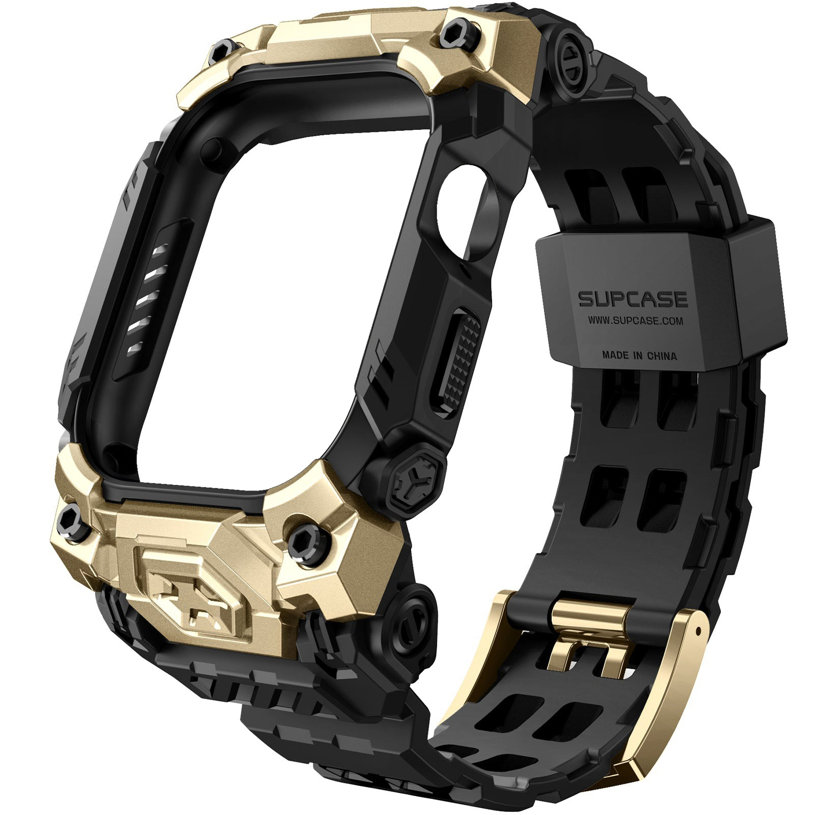 Etui pancerne z paskiem Supcase UB Ore do Apple Watch 11 (46 mm)<br />Apple Watch 10 (46 mm), czarno-złote
